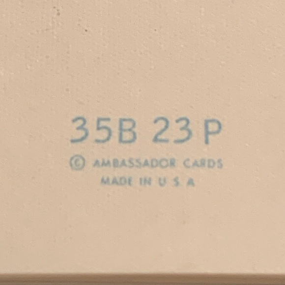 Vintage Unused Ambassador Cards White Embossed Rose & Blue Birthday Card - Picture 6 of 6